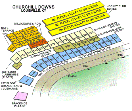 Churchill Downs Grandstand Seating Chart