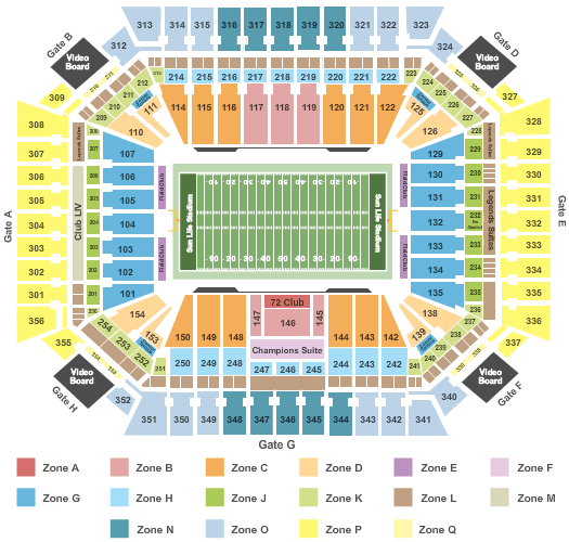 Miami Hard Rock Stadium Seating Chart