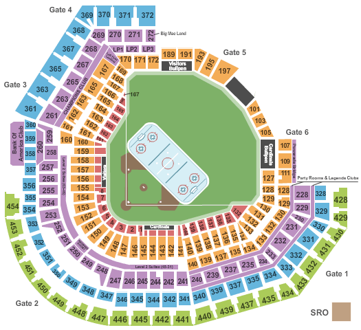 St Louis Blues Seating Chart Detailed