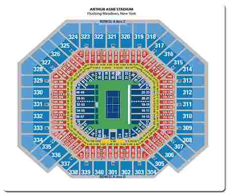 Us Open Arthur Ashe Stadium Seating Chart
