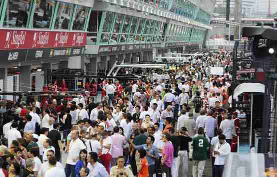 Singapore paddock